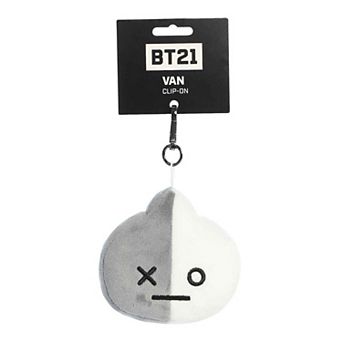 Aurora Mini Multicolor BT21 4" VAN Clip-On Lovable Stuffed Doll