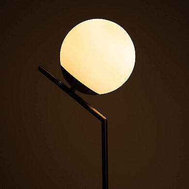 Ozarke Touch Glow Lamp with LED Light and Gold Iron Base