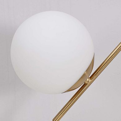 Ozarke Touch Glow Lamp with LED Light and Gold Iron Base