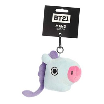 Aurora Mini Blue BT21 4" MANG Clip-On Lovable Stuffed Doll
