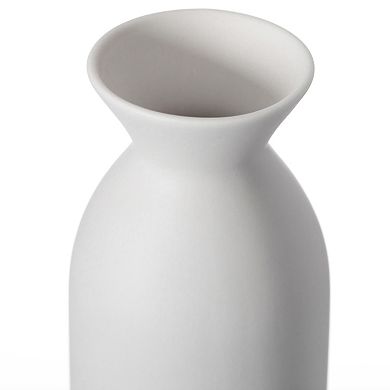 Uniquewise 9-inch Medium White Ceramic Table Flower Vase