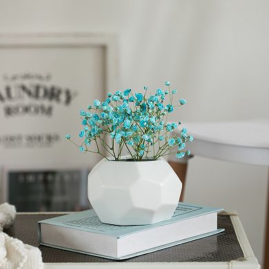 Contemporary Ceramic Unique Honeycomb Shaped Table Vase Flower Holder
