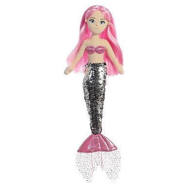 Aurora Large Pink Sea Sparkles Sequin Sparkles 18" Ava Enchanting Stuffed Doll