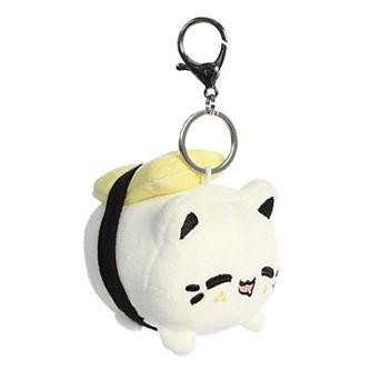 Aurora Mini White Tasty Peach 3.5" Tamago Sushi Meowchi Clip-On Enchanting Stuffed Animal