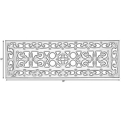 Decorative Scrollwork Design Rubber Stairs Anti-Slip Tread Mat Carpet