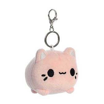 Aurora Mini Pink Tasty Peach 3.5" Strawberry Meowchi Clip-On Enchanting Stuffed Animal