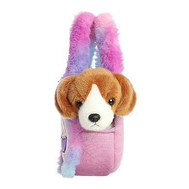 Aurora Small Brown Fancy Pals 6" Cupcake Pop Purple Fashionable Stuffed ...