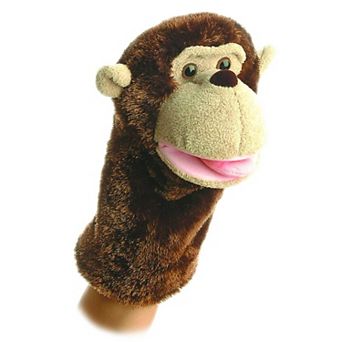 Aurora Medium Brown Hand Puppet 10" Montgomery Interactive Stuffed Animal