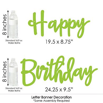 Big Dot Of Happiness Let’s Rally Pickleball - Birthday Party Letter Banner Decoration