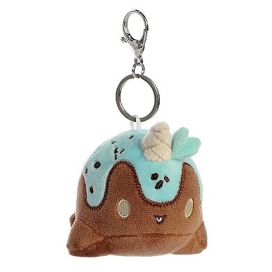 Aurora Mini Tasty Peach 4" Mint Chocolate Nomwhal Keychain Enchanting Stuffed Animal
