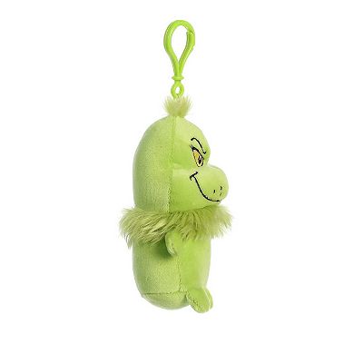 Aurora Mini Dr. Seuss 4.5" Squishy Grinch Keychain Whimsical Stuffed Animal