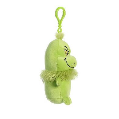 Aurora Mini Green Dr. Seuss 4.5" Squishy Grinch Clip-On Whimsical Stuffed Animal