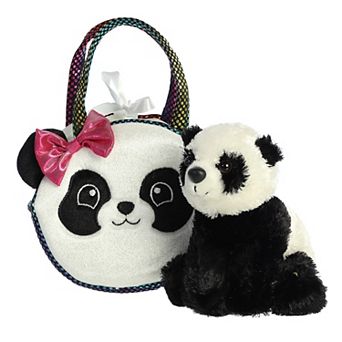Aurora Small Multicolor Fancy Pals 7" Pretty Panda Fashionable Stuffed Animal