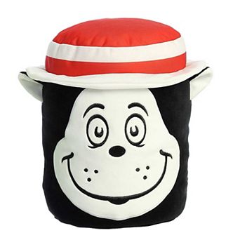 Aurora Small Multicolor Dr. Seuss 9" Cat In The Hat Mallow Whimsical Stuffed Animal