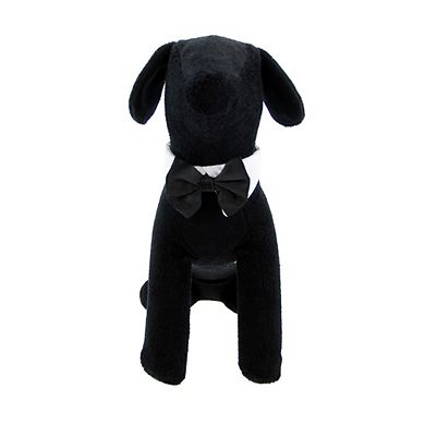 Formal Black Dog Bow Tie (medium: Neck 13-16")