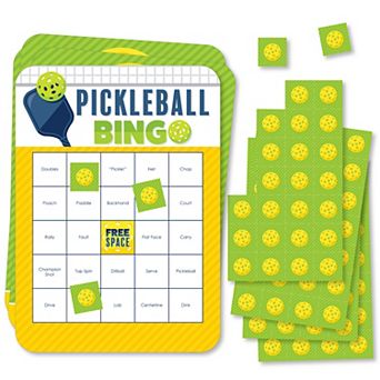Big Dot Of Happiness Let’s Rally Pickleball Birthday Or Retirement Party Bingo Game 18 ct