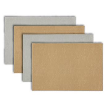 Dainty Home Florence Vegan Leather Reversible Rectangular Placemat Set Of 4