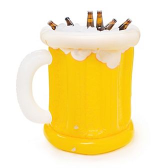 Inflatable Beer Shaped Drink Cooler, Beer Party Decorations, 23 x 19 in