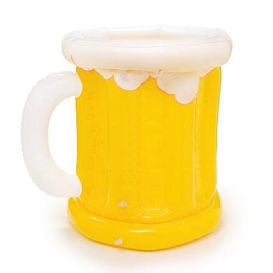 Inflatable Beer Shaped Drink Cooler, Beer Party Decorations, 23 x 19 In