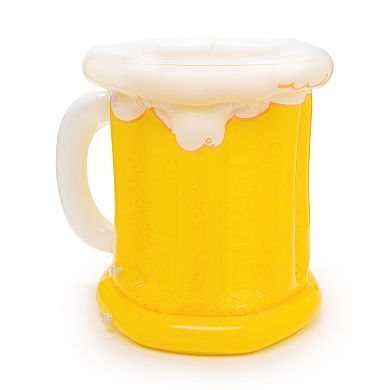 Inflatable Beer Shaped Drink Cooler, Beer Party Decorations, 23 x 19 In