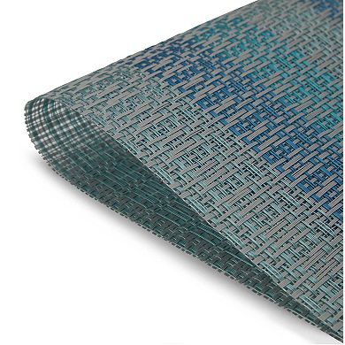 Dainty Home Yorkshire Woven Vinyl Reversible Rectangular Placemat Set Of 6