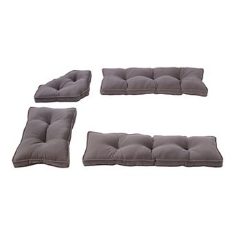Greendale Home Fashions 4 pc Kitchen Nook Cushion Set