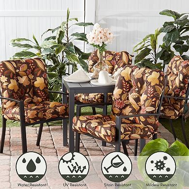Greendale Home Fashions Outdoor Dining Chair Cushion 2-Pack