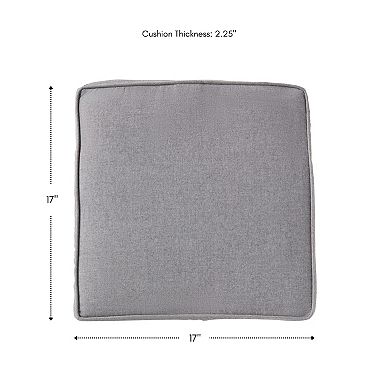Greendale Home Fashions 2-piece Sunbrella Outdoor Square Chair Pad Set