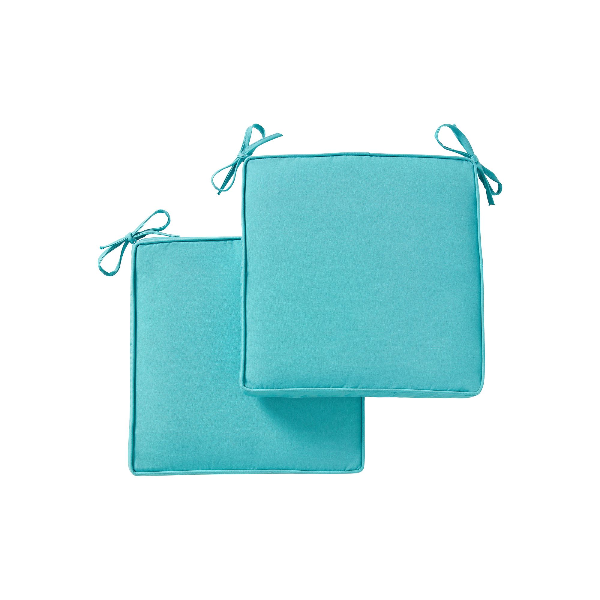 Greendale Home Fashions 2-piece Sunbrella Outdoor Square Chair Pad Set, Aru