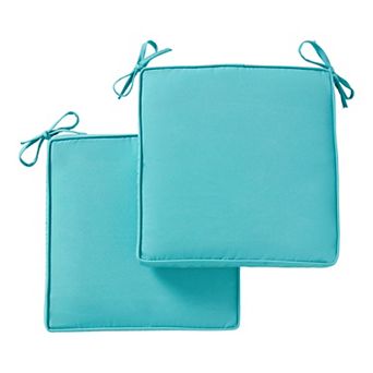 Greendale Home Fashions 2 pc Sunbrella Outdoor Square Chair Pad Set