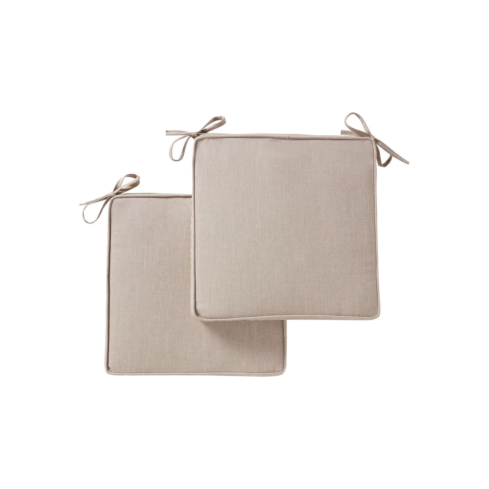 Greendale Home Fashions 2-piece Sunbrella Outdoor Square Chair Pad Set, Gre