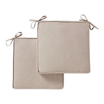 Greendale Home Fashions 2 pc Sunbrella Outdoor Square Chair Pad Set