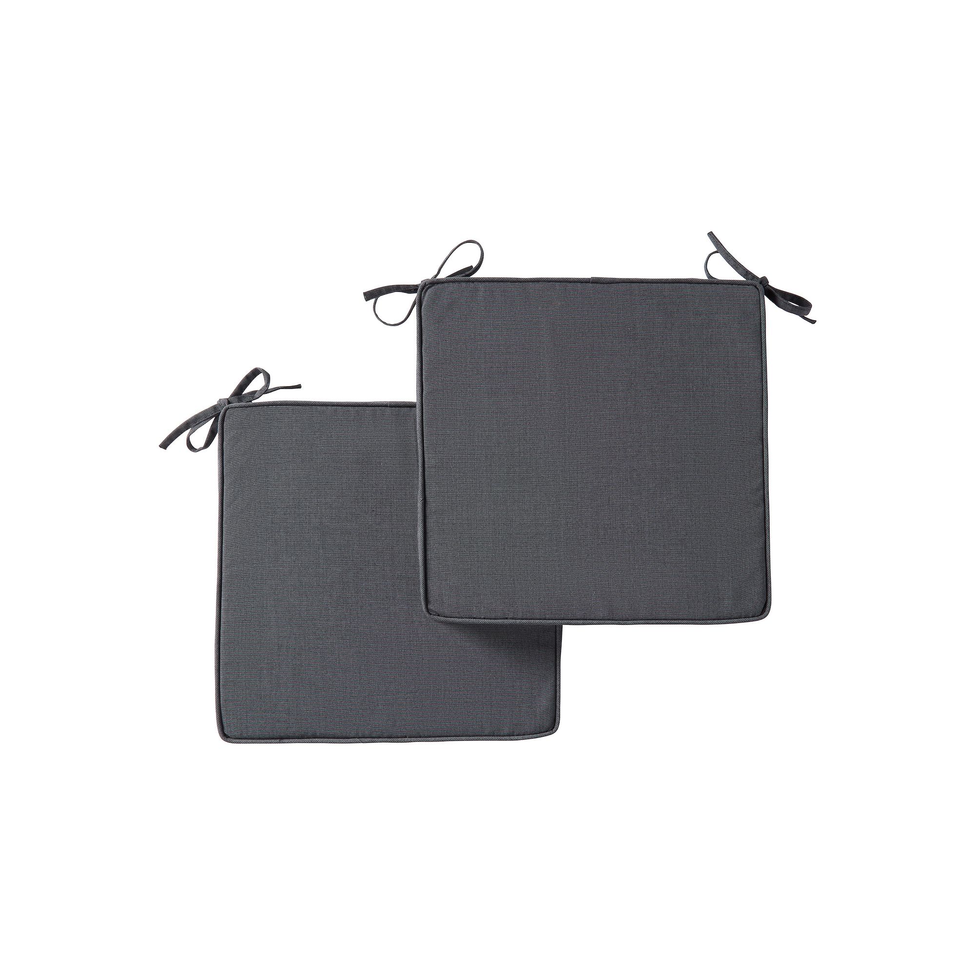Greendale Home Fashions 2-piece Sunbrella Outdoor Square Chair Pad Set, Gre
