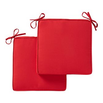Greendale Home Fashions 2 pc Sunbrella Outdoor Square Chair Pad Set