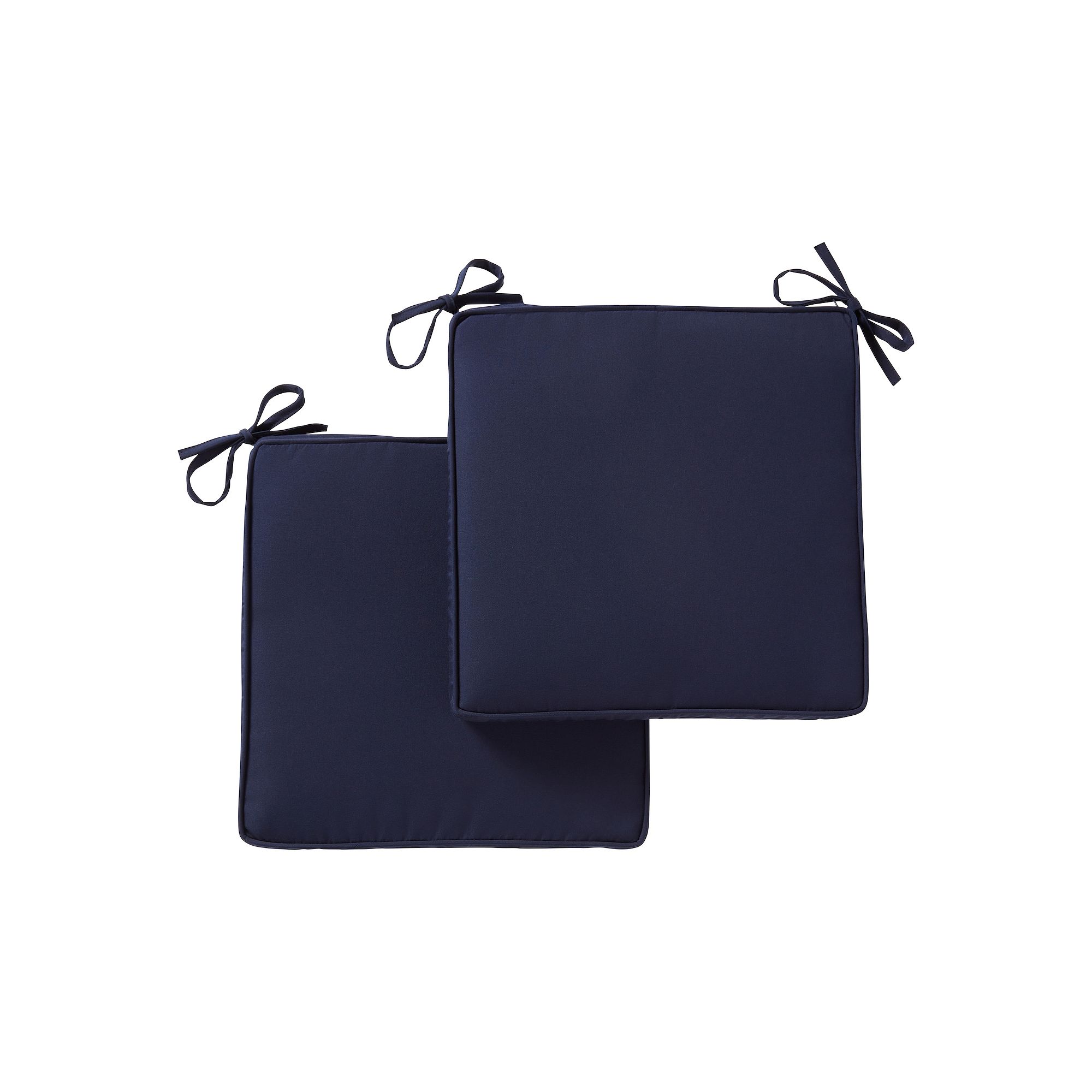 Greendale Home Fashions 2-piece Sunbrella Outdoor Square Chair Pad Set, Blu