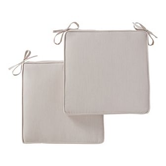 Greendale Home Fashions 2 pc Sunbrella Outdoor Square Chair Pad Set