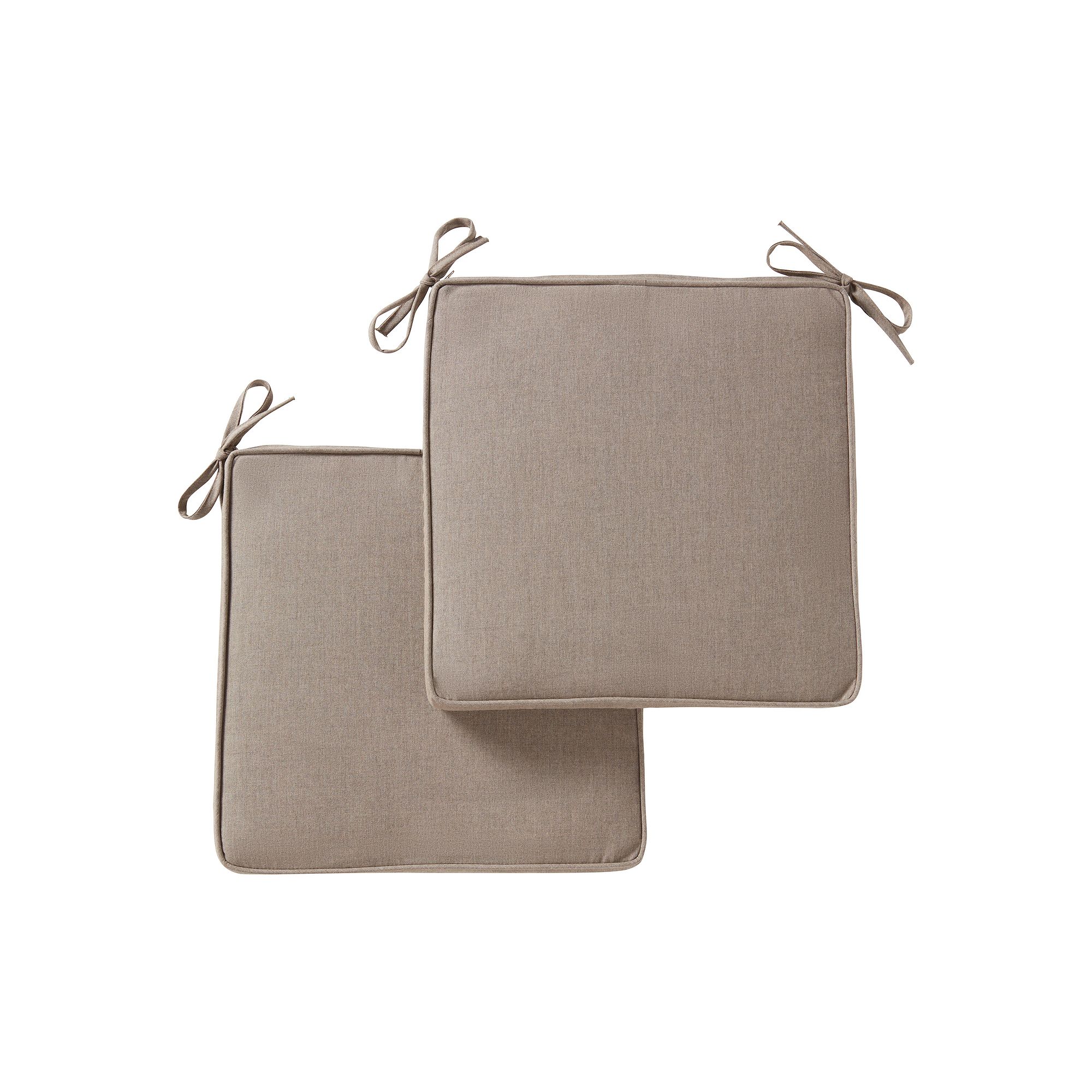 Greendale Home Fashions 2-piece Sunbrella Outdoor Square Chair Pad Set, Sha