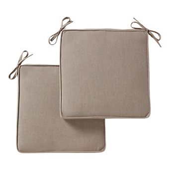 Greendale Home Fashions 2 pc Sunbrella Outdoor Square Chair Pad Set