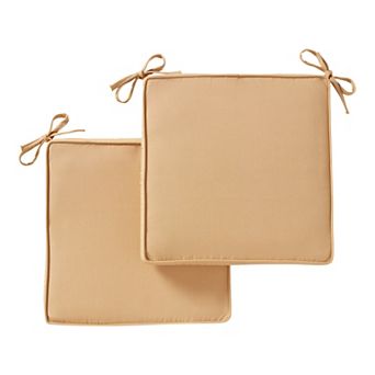 Greendale Home Fashions 2 pc Sunbrella Outdoor Square Chair Pad Set
