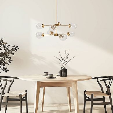 INK+IVY Calista Versatile 8-Light Metal Chandelier