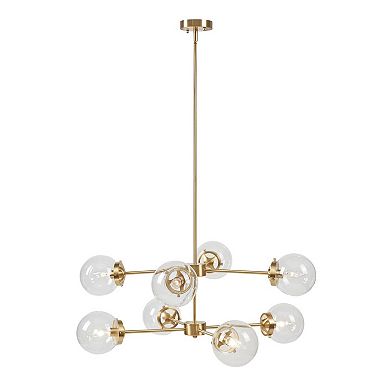 INK+IVY Calista Versatile 8-Light Metal Chandelier