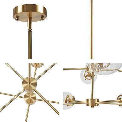 INK+IVY Calista Versatile 8-Light Metal Chandelier