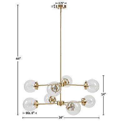 INK+IVY Calista Versatile 8-Light Metal Chandelier