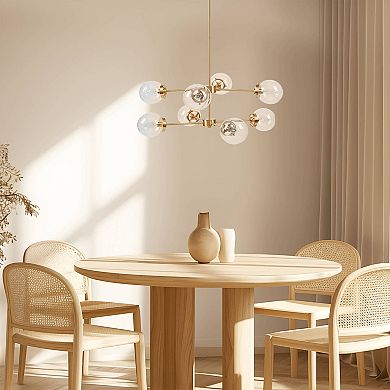 INK+IVY Calista Versatile 8-Light Metal Chandelier