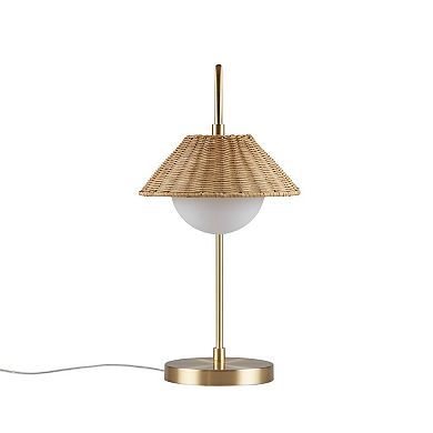 INK+IVY Laguna Rattan Weave Table Lamp