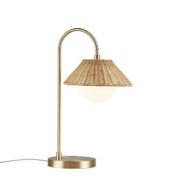 INK+IVY Laguna Rattan Weave Table Lamp