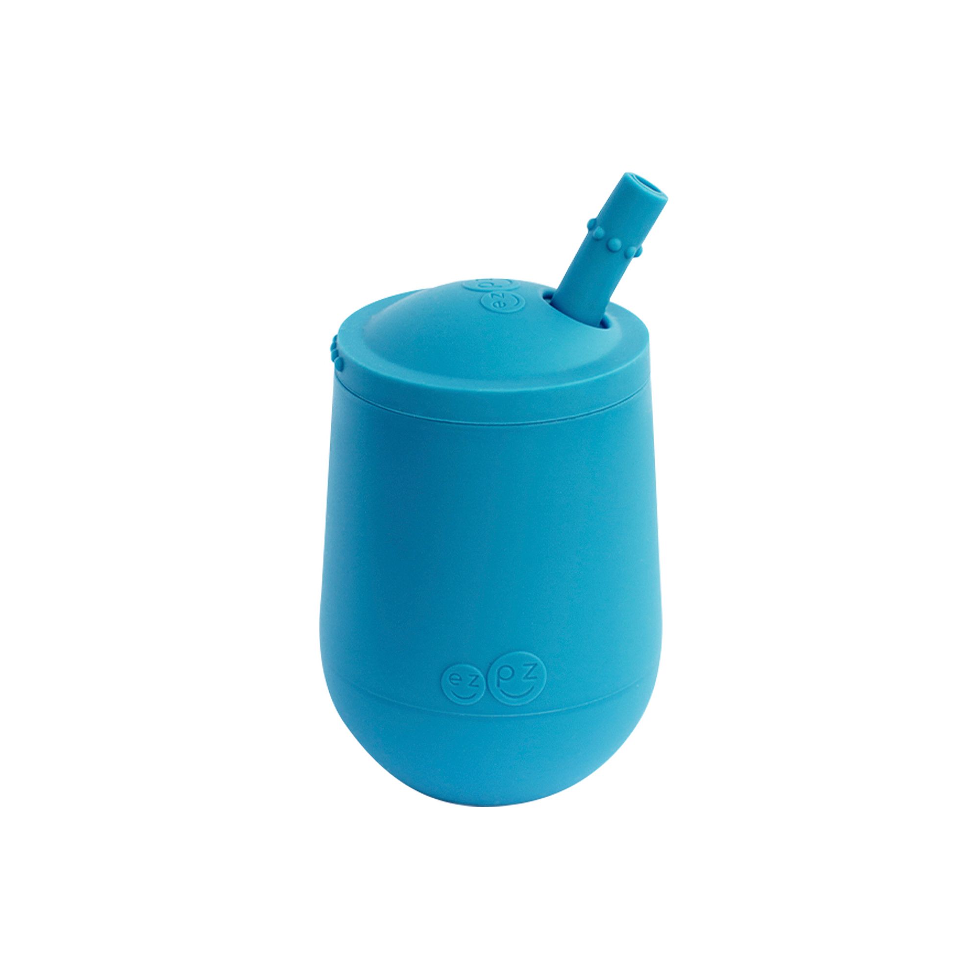 ezpz Mini Cup + Straw Set, Blue