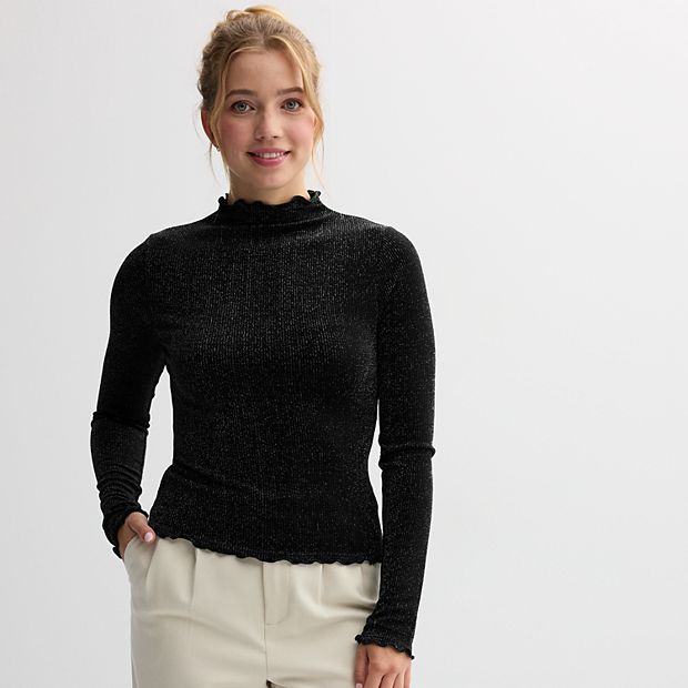 sheller シェリエ　rib knit cropped tops sheller シェリエ rib knit cropped tops
