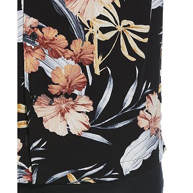 Men's Cubavera All-Over Tropical Print Short Sleeve Button-Down Shirt