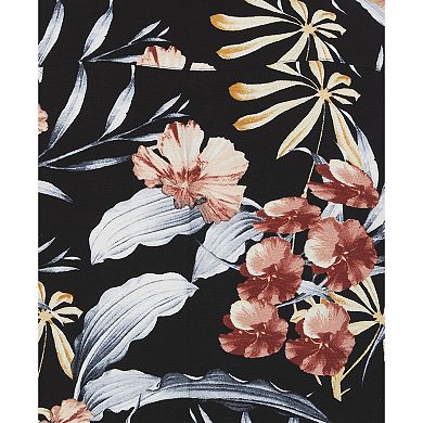 Men's Cubavera All-Over Tropical Print Short Sleeve Button-Down Shirt